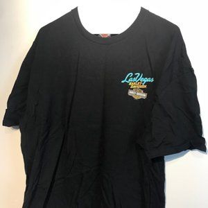 Harley Davidson T Shirt, 3XL, Black